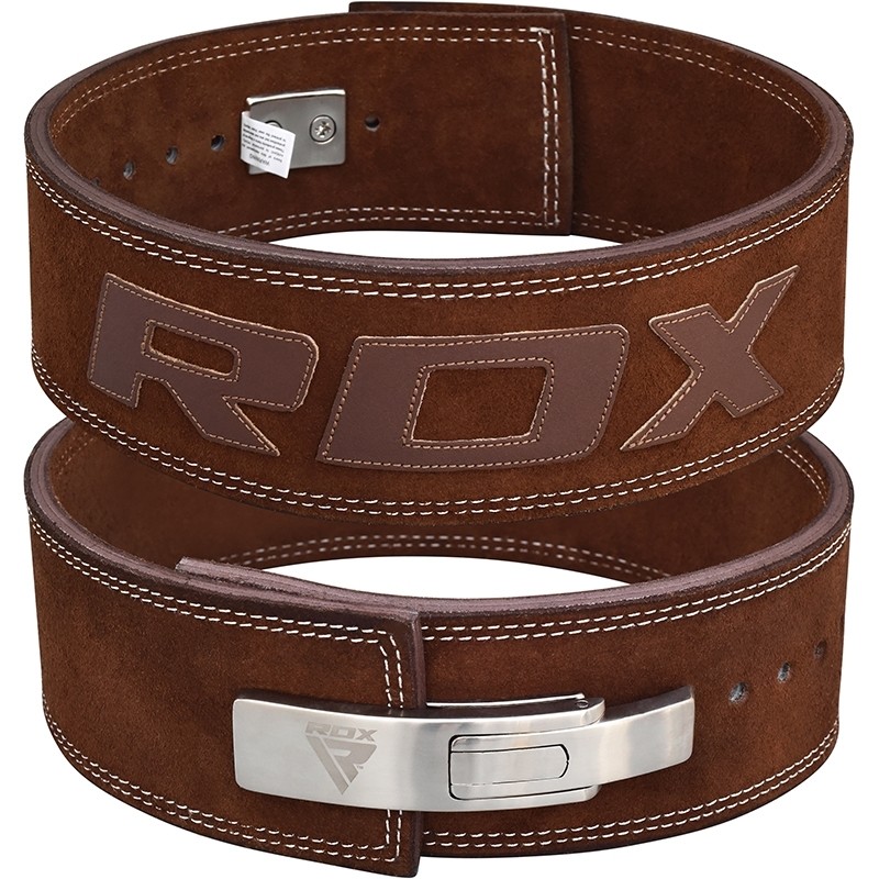 RDX 4 INCH IPL / USPA & World Powerlifting Congress APPROVED Powerlifting Leather Gym Belt-Brown-S