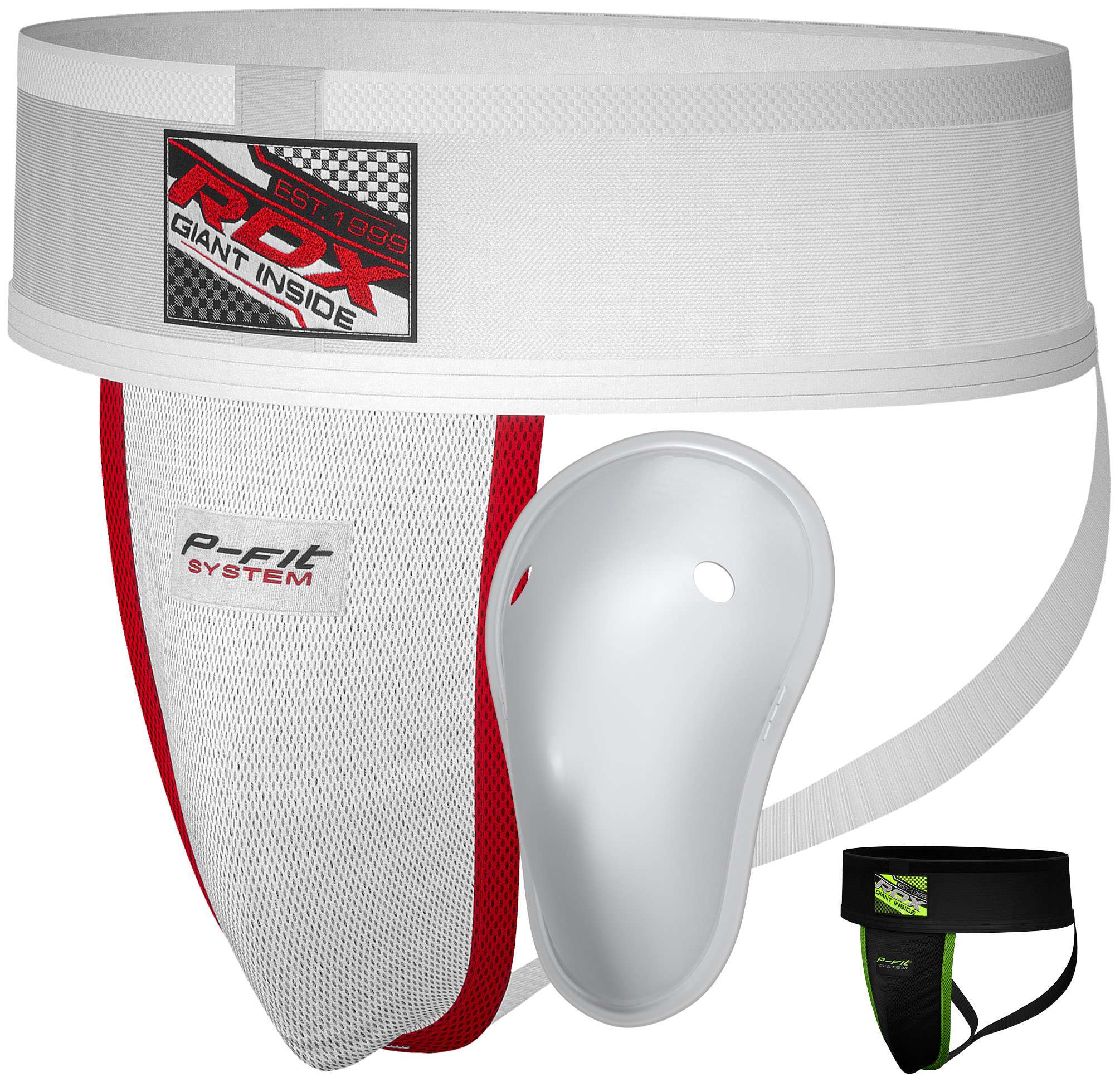 RDX H1 Groin Guard Support With Gel Cup White L
