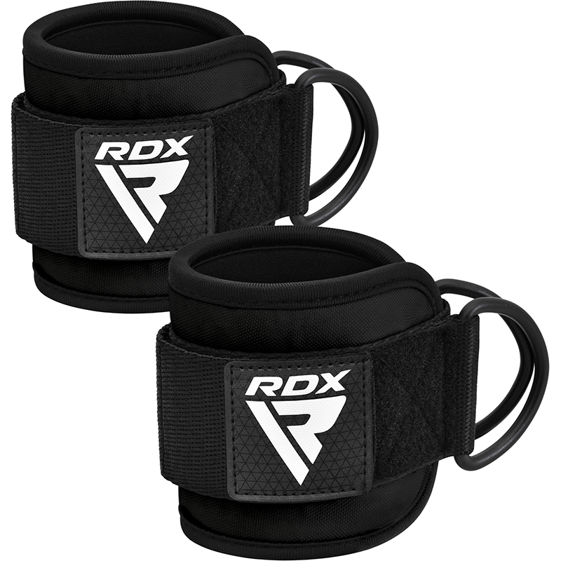 RDX A4 Knöchelriemen Für Fitnessstudio Kabel Maschine Schwarz Paar