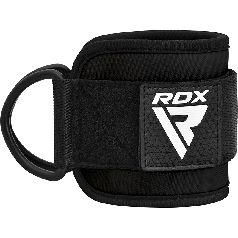 RDX A4 Ankle Straps For Gym Cable Machine-Black-Single