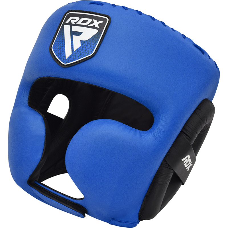 RDX APEX Azul Pequeña Casco Boxeo Con Protector Mejillas