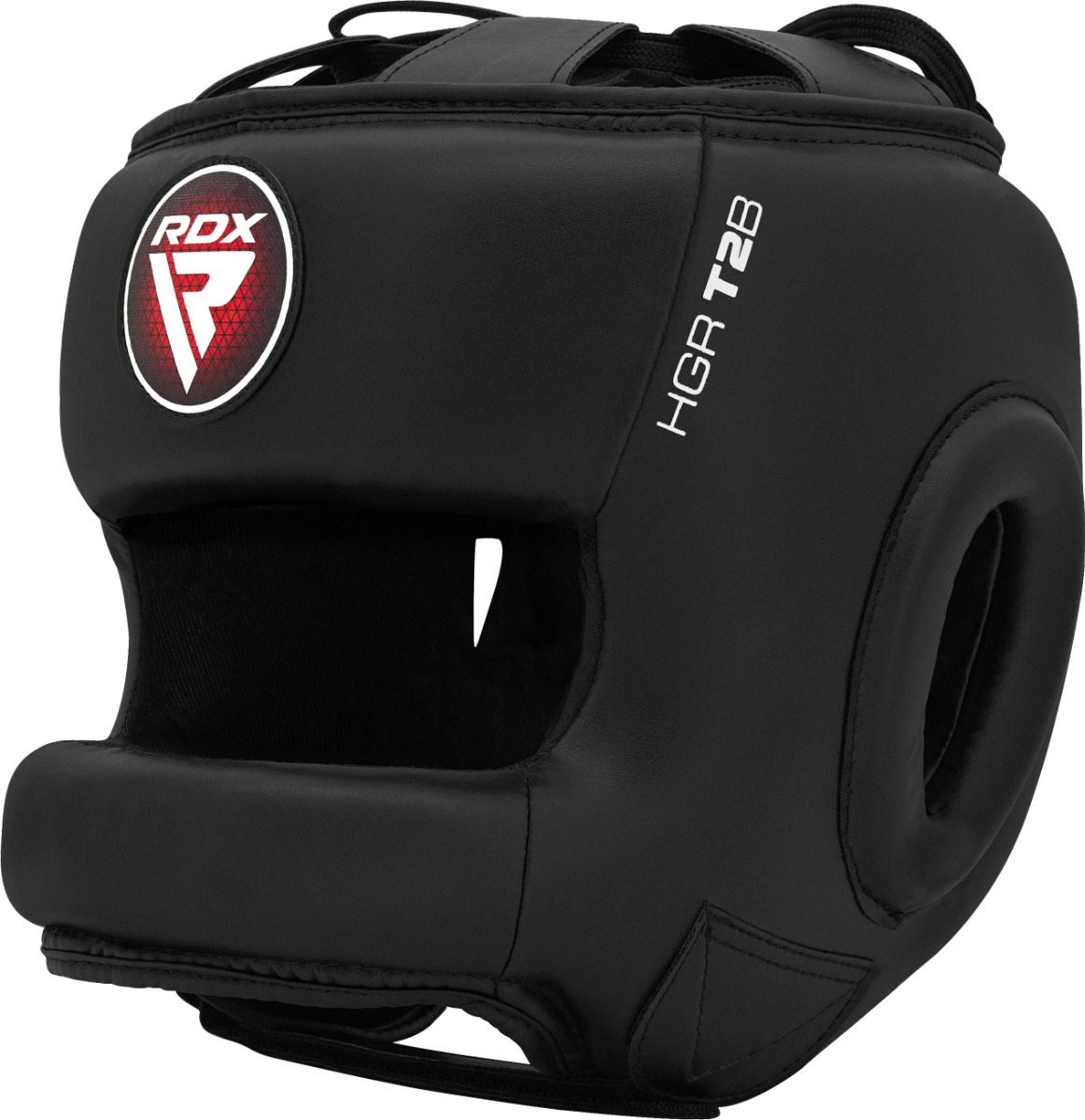 RDX T2 Shield Face Saver  Medium Black Leather X Head Guard