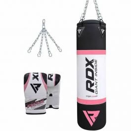 Pink punching bag and gloves Clearance