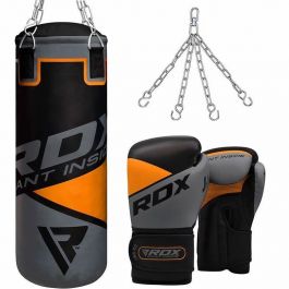 punching bag and gloves