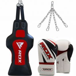 Rdx Td Hanging Dummy Punch Bag Gloves Set Red Black Rdx Sports Us