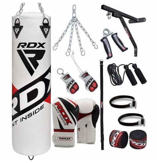 RDX X1 4ft / 5ft 17in1 Heavy Boxing Punch Bag & Gloves Set RDX® Sports US