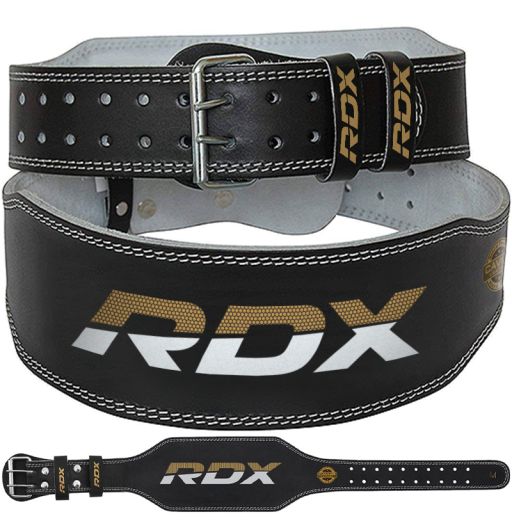 New 4 Inch Wide – Genuine Leather Workout Belt for Men .. Weight Lifting Belt 