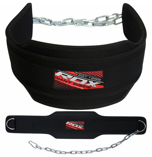 Dipping Belt Body Building Weight Lifting Dip Chain Exercise Back Support Gym 