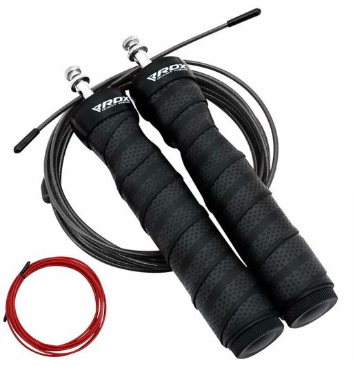1X Pro-Fit Skipping Rope Wire Jumping Speed Exercise Fitness Aerobic Workout Gym