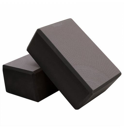 JIM'S STORE 2pcs Yoga Blocks and Strap Set High Density EVA Foam Yoga Brick 