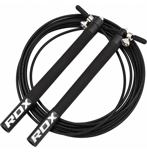 RDX RDX Skipping Rope Wooden Jump Cables Boxing MMA Fitness HIIT Gym Fitness Workout 5054421115800 