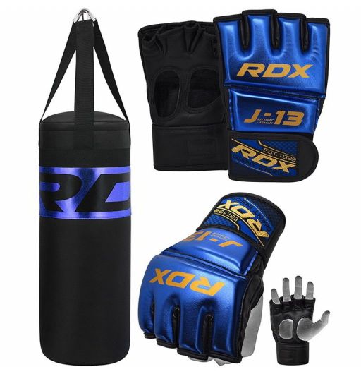 RDX Kids 4ft Free Standing Punch Bag Training Punching Gloves Grappling Dummy 