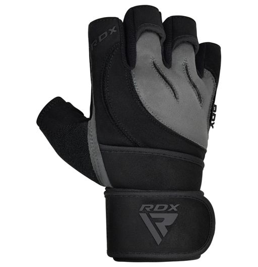 RDX RDX Weight Lifting Glove Leather Gym Training Fitness Grip Bodybuilding Workout 