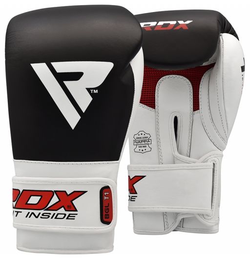 Details about   RDX S5 Sparring Boxing Gloves Hook & Loop Black White 16oz 