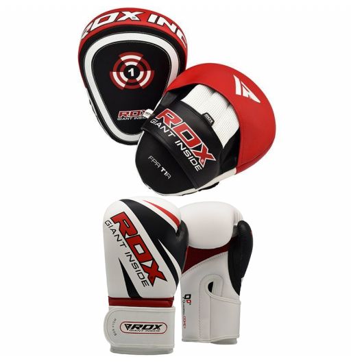 Focus Pad Hook & jab Mitts Boxing Punch Gloves Martial Arts Muay Thai Training 