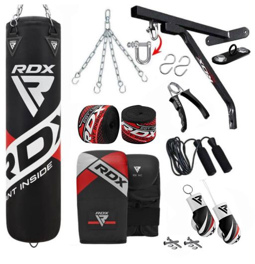 15 Pieces 80cm/2.6ft Hanging Heavy Punch Bag Boxing Set Kick Training MMA Bags 