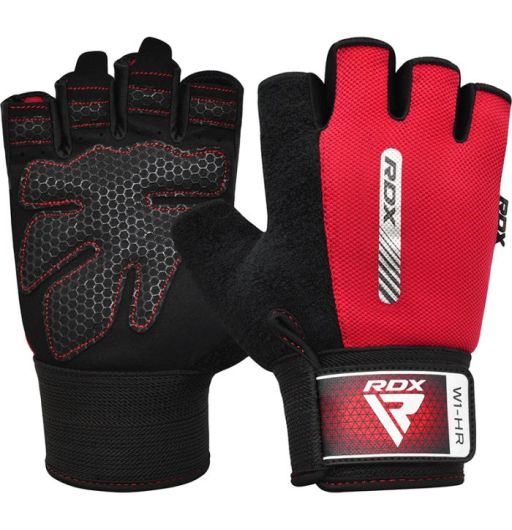 RDX Full Finger Weight Lifting Gloves Workout F43 Leather Bikes Wrist Strap New 