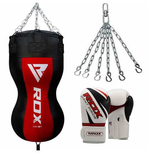 Maxx 3ft heavy filled Angle punch Bag FREE CHAIN boxing uppercut bag 12pcs 