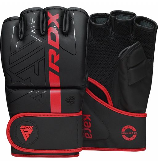 Cut Palm Maya Hide Leather Sparring Mitts Perfect for Cage Fighting RDX MMA Gloves for Grappling Martial Arts Training Punching Bag D Muay Thai and Kickboxing Combat Sports 