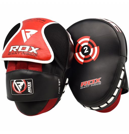 RDX Curved Focus Boxing Mitts Training Target Pads Kick Punching Hook & Jab MMA
