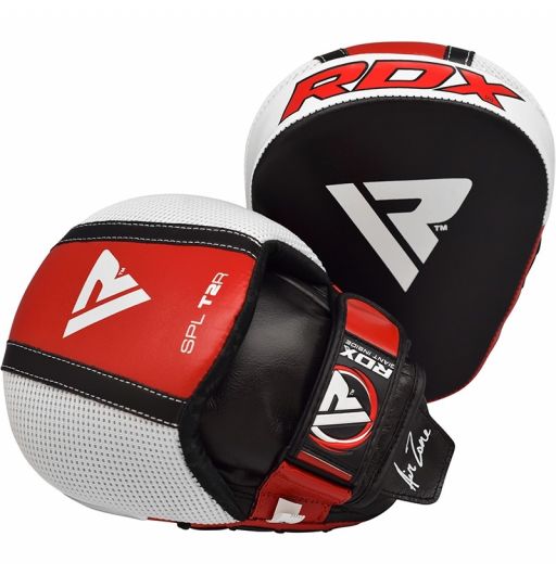 Curved Focus Pads by Farabi Sports Boxing Training Pads made with genuine cowhide leather Hook & Jab Mitts 