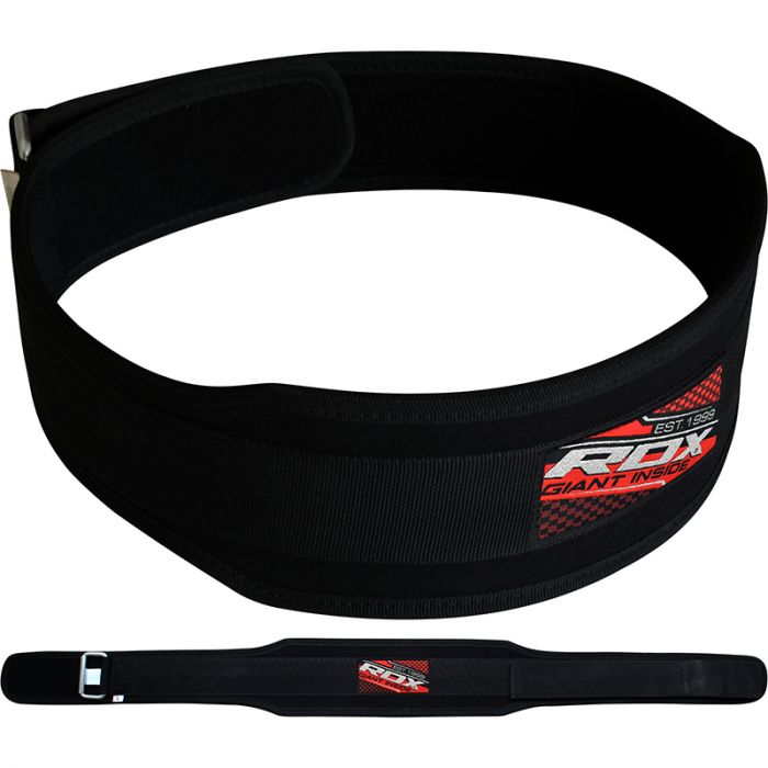 RDX Weight Lifting 6" Leather Belt Back Support Gym Strap Training Fitness Power 