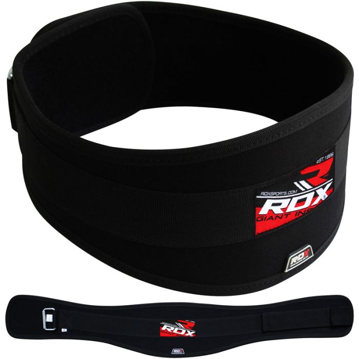 RDX Weight Lifting Adjustable Back Support Strap 6" Leather Belt For Fitness Gym 