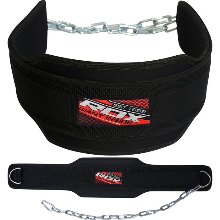 Fitness Exercise Belt Weight Lifting Dipping Belt with Chain 