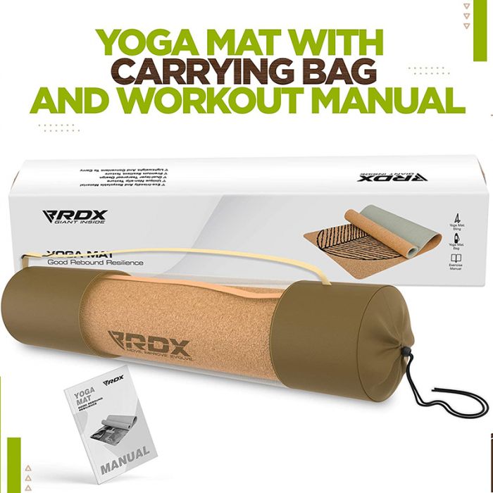 RDX D3 6mm Cork Yoga Mat RDX® Sports