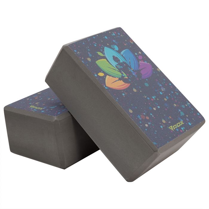 RDX Yoga Block Set Non-Slip High Density Eva Foam Brick Easy Grip Surface 