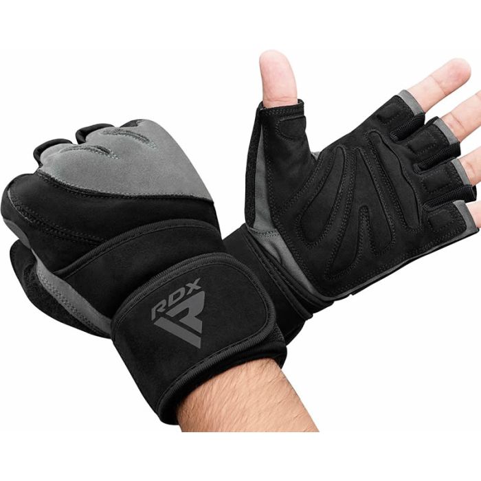 RDX L4 Open Finger Weightlifting Gym Gloves