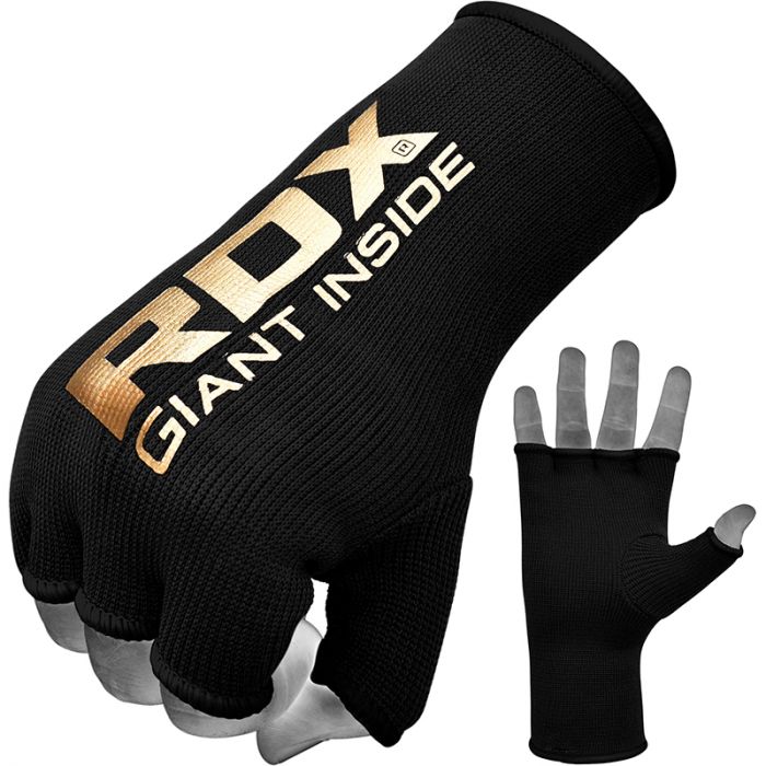 RDX Boxing Inner Gel Gloves under Hand Wraps knuckle Protector MMA Black 