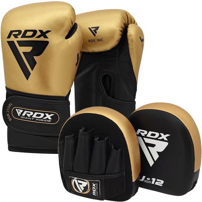 hand wraps and rope Boxing punch pads set curved focus pads pu boxing gloves 