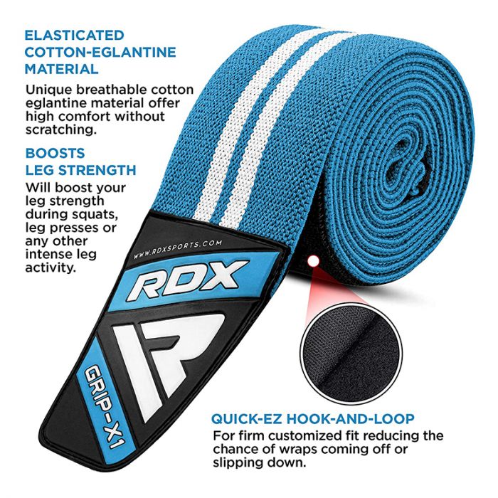 Approved Knee Wraps for Power & Weightlifting Gym Workouts RDX® Sports