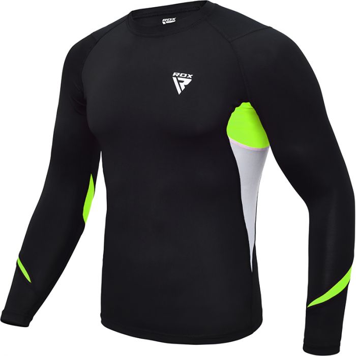 Sports long sleeve Compression MMA BJJ pants Training Sweat Shirt Rash Guard 