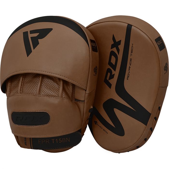 RDX T15 Nero Brown Boxing Gloves & Focus Pads RDX® Sports EU