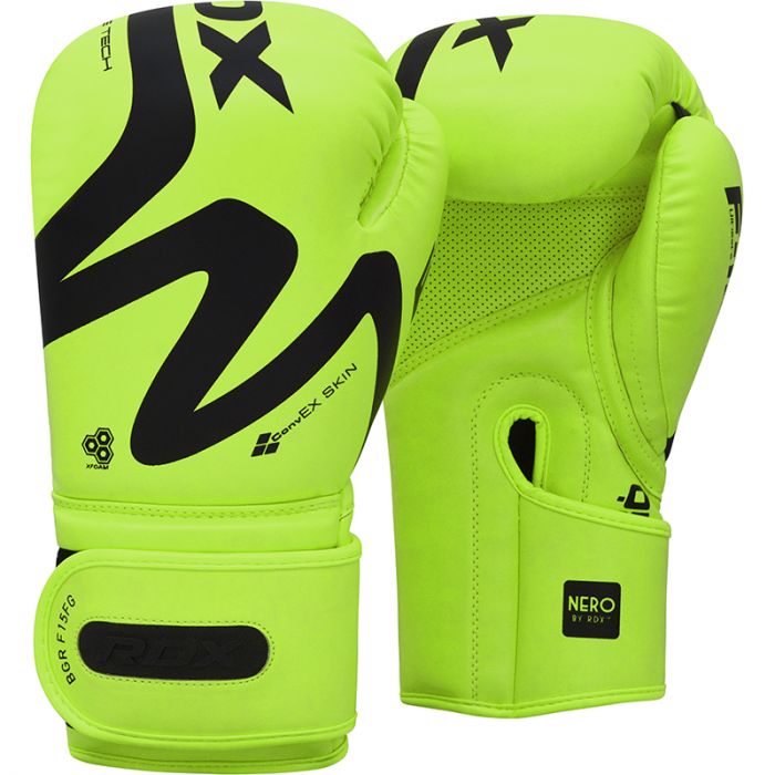 RDX T15 Nero Green Boxing Gloves & Focus Pads RDX® Sports EU