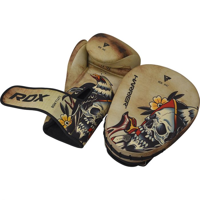 RDX T14 Harrier Татуированные Боксерские Перчатки И Лапы RDX® Sports RU