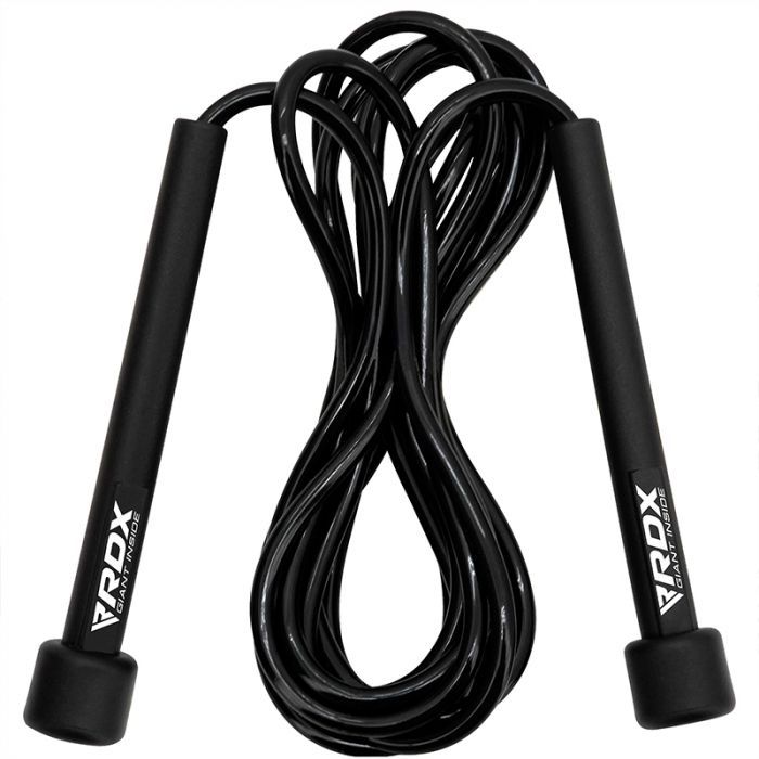 Speed Rope Length: 9ft Black Handles Skipping Rope Fitness Mad 