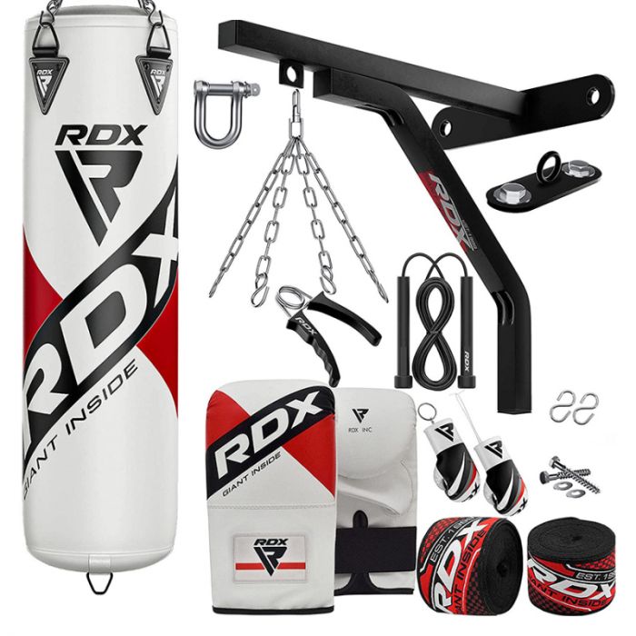 Empty Hanging Filled Heavy Boxing Punch Bag MMA Training Kit Set W/ Chain Hook 