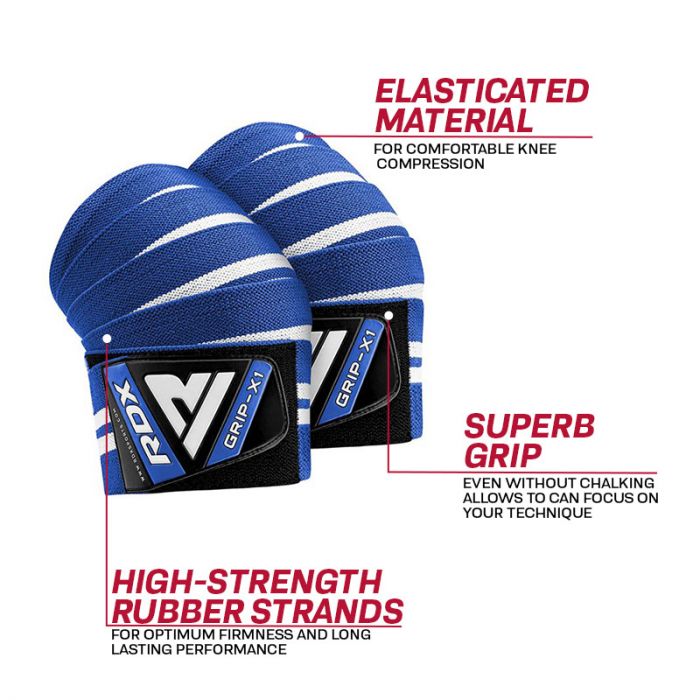 RDX K4 Weightlifting Knee Wraps 