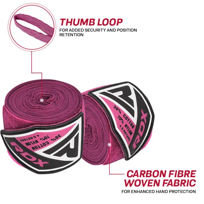 RDX RP Pink Hand Wraps for Women RDX® Sports US