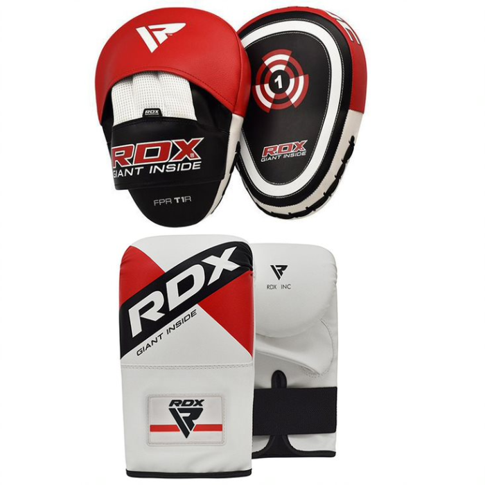 RDX Curved Focus Pads Strike Mitts Hook and Jab Punching Bag Kick Boxing MMA CA 