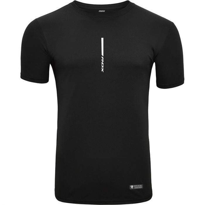 Rook krant Drijvende kracht RDX T2 Black Short Sleeves Sweat-Wicking Gym T-Shirt | RDX® Sports US