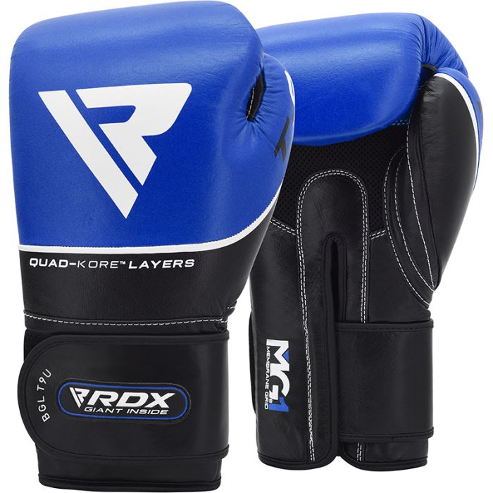 RDX Boxing Gloves Cow Hide Leather Sparring Training  Punching Shock Absorption 