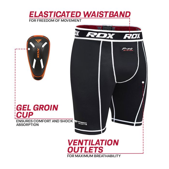 RDX X14 Compression Shorts & Groin Cup RDX® Sports UK