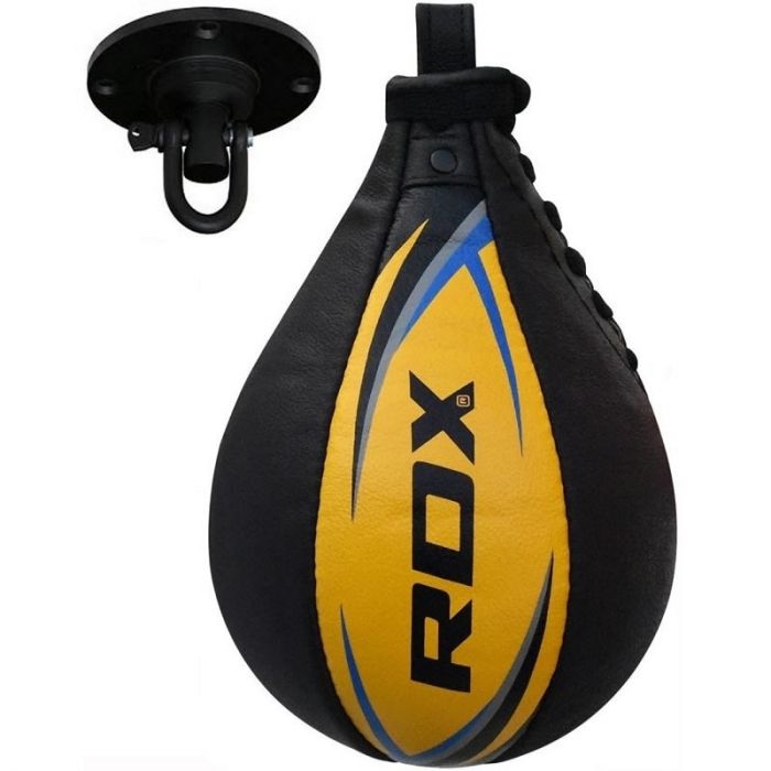 Leather Speed Ball Training Punching Speed Bag Boxing MMA Punch Bag 30x20x10cm 