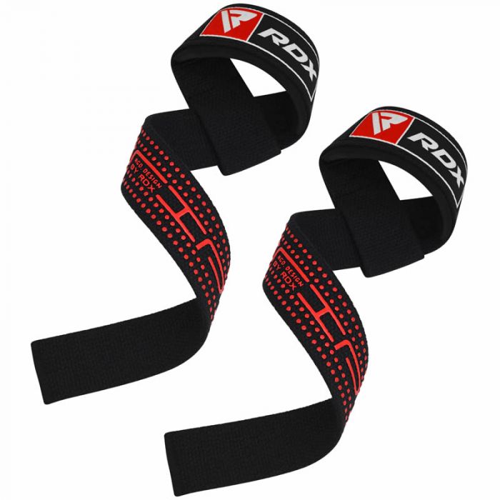 RDX S4 Silicone Gel Coated Non-Slip Solid Grip Weight Lifting Gym Straps