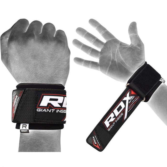 RDX Weight Lifting Wrist Straps wraps Padded Gym Support Non Slip Hand Bar Grip 