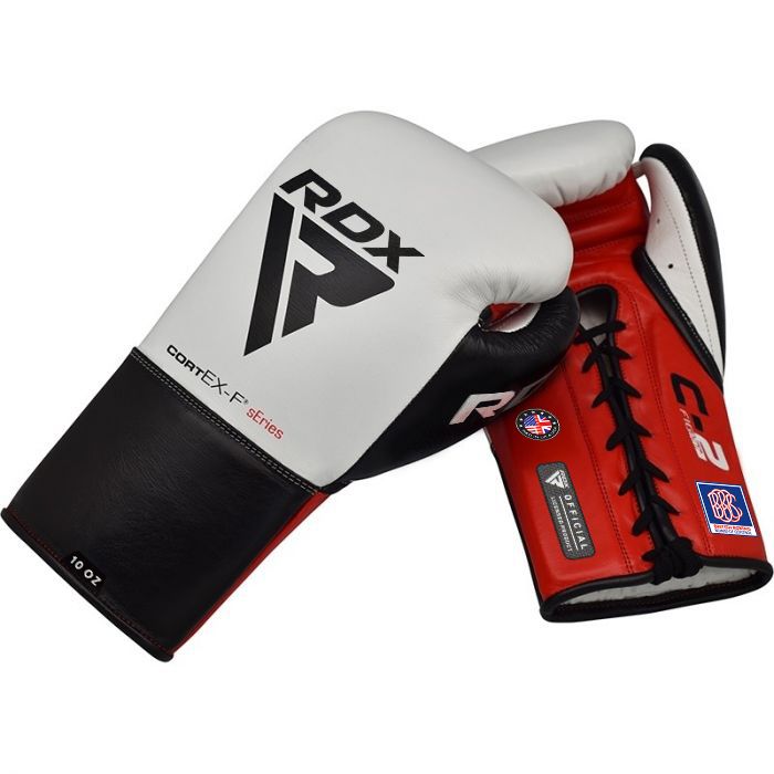 RDX C2 Fight Lace Up Leather Boxing Gloves BBBOFC/BIBA/WBF/NYAC /NEVADA